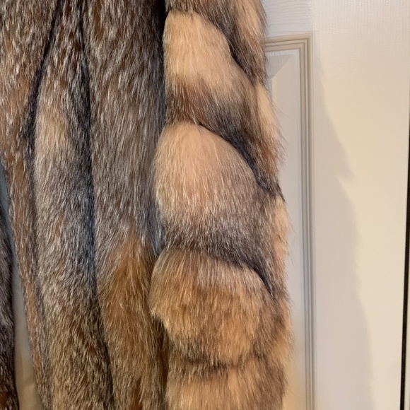 Tolchinsky’s Furs Crystal Fox Fur Coat sz M/L - Picture 3 of 9